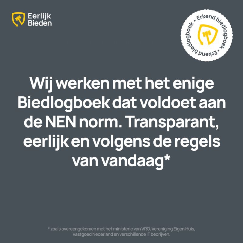 Urban Real Estate werkt volgens 'Eerlijk Bieden'